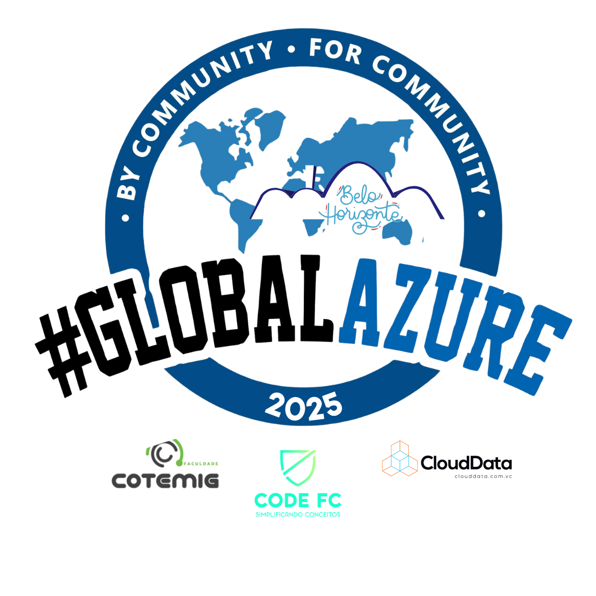 Logo - Global Azure Bootcamp Belo Horizonte - Abril de 2025